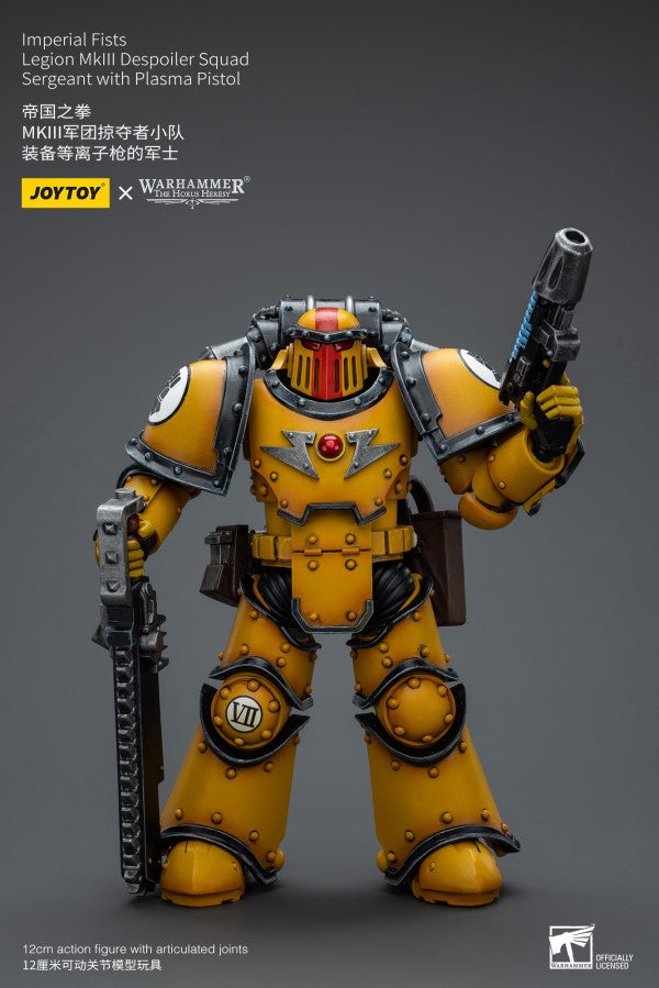 Legion MkIII Despoiler Squad Sergeant with Plasma Pistol Imperial Fists Joy Toy