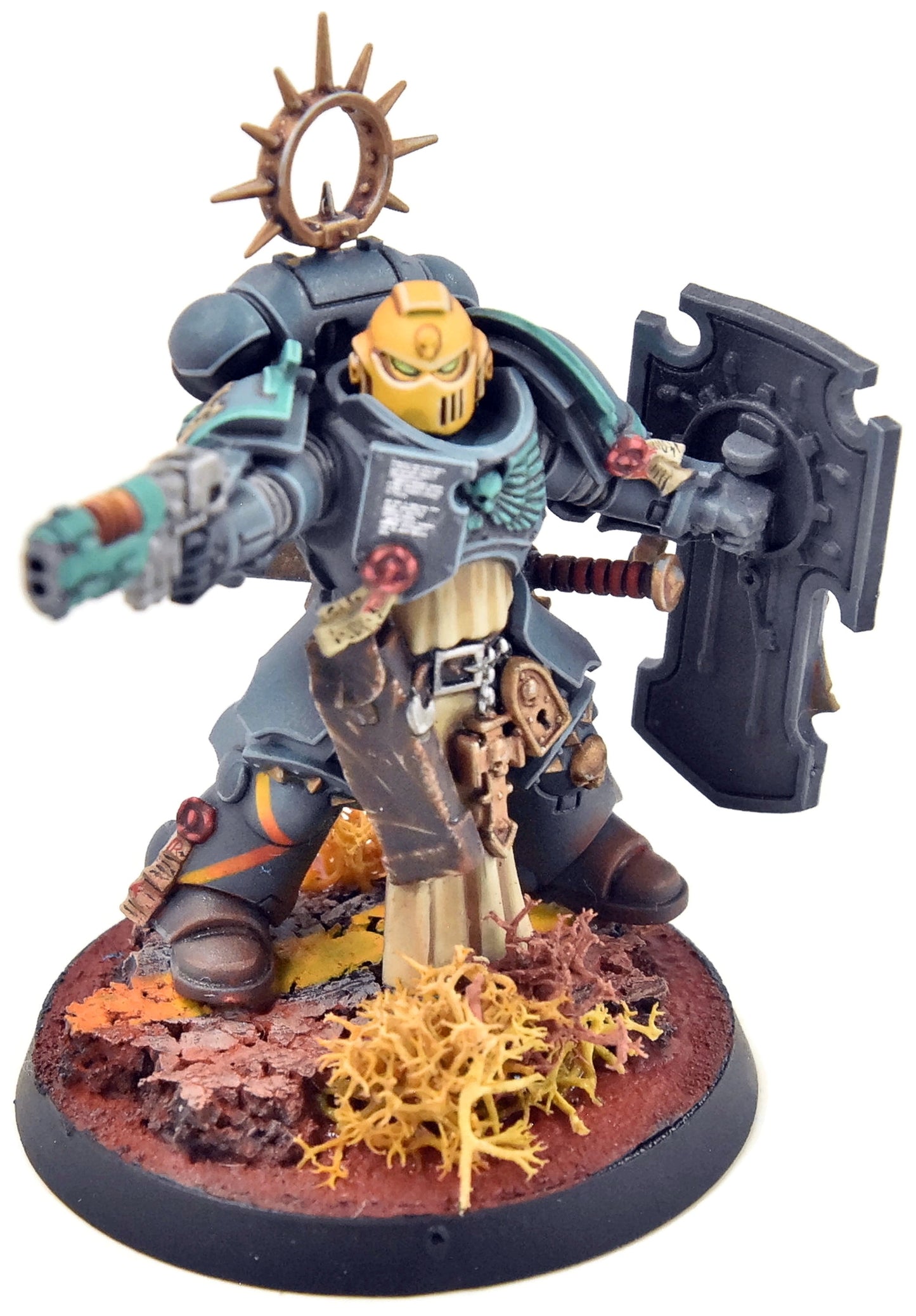 SPACE MARINES Primaris Captain #1 WELL PAINTED Warhammer 40K 0252