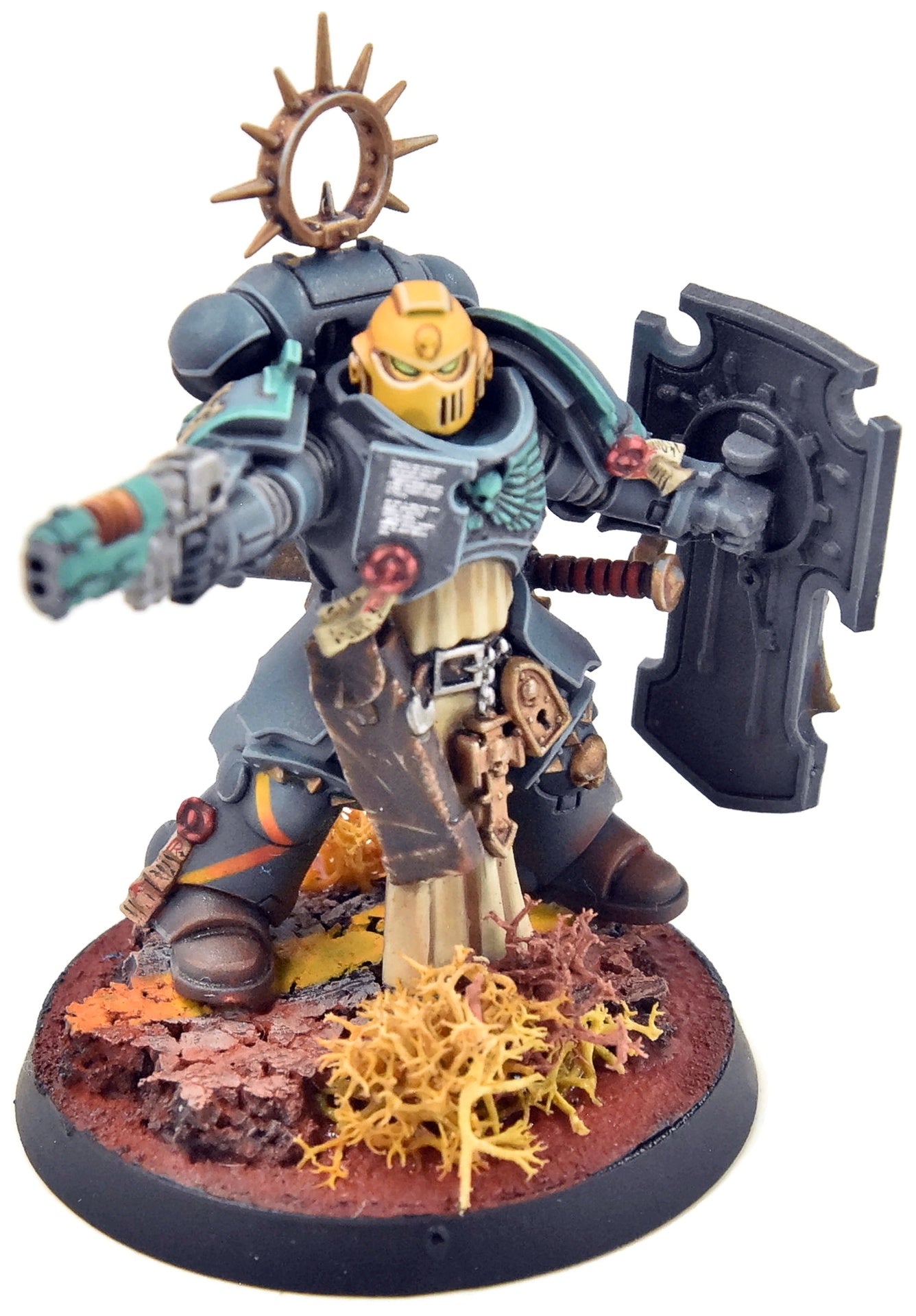 SPACE MARINES Primaris Captain #1 WELL PAINTED Warhammer 40K 0252