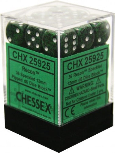 Speckled 36 * D6 Recon 12mm Chessex Dice (CHX25925)