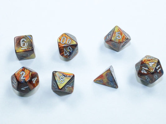 Mini Lustrous 7-Die Set Gold/Silver (CHX20493)