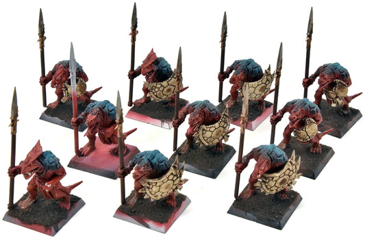 LIZARDMEN 10 Saurus Warriors #2 Warhammer Fantasy Classic