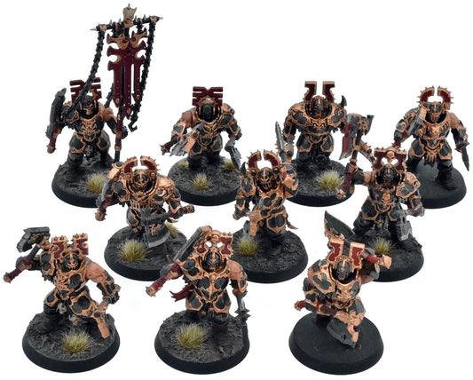 BLADES OF KHORNE 10 Blood Warriors #2 Warhammer Sigmar WELL PAINTED