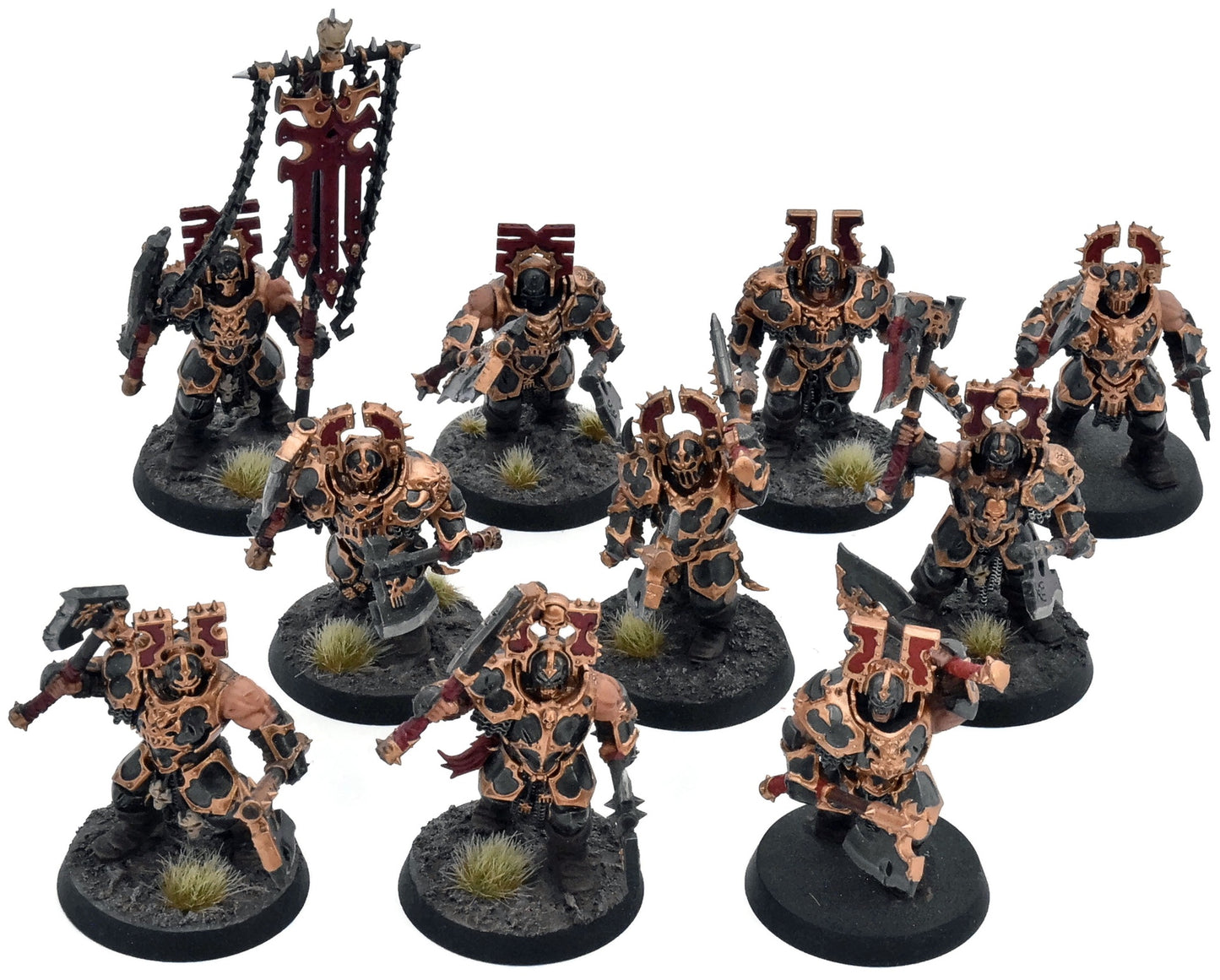 BLADES OF KHORNE 10 Blood Warriors #2 Warhammer Sigmar WELL PAINTED