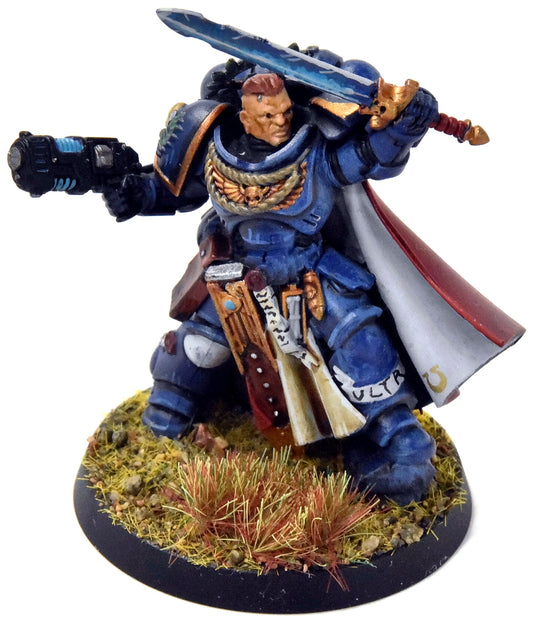 SPACE MARINES Captain #1 Ultramarines PRO PAINTED Warhammer 40K