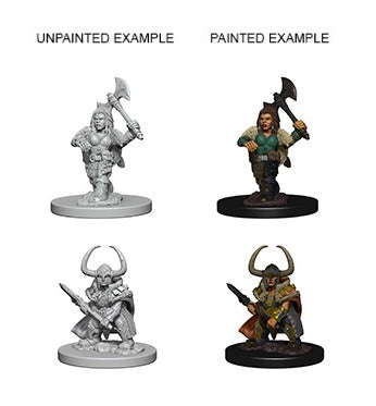 D&D Unpainted Minis Wv4 Dwarf Female Barbarian
