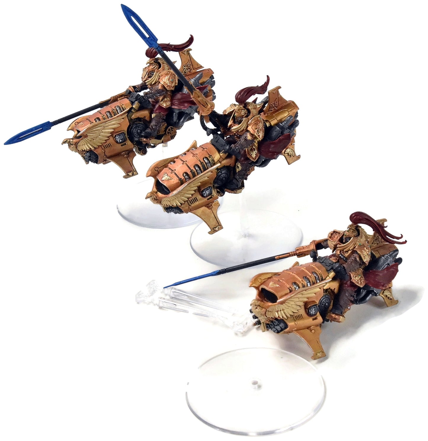 ADEPTUS CUSTODES 3 Vertus Praetors #2 WELL PAINTED Warhammer 40K