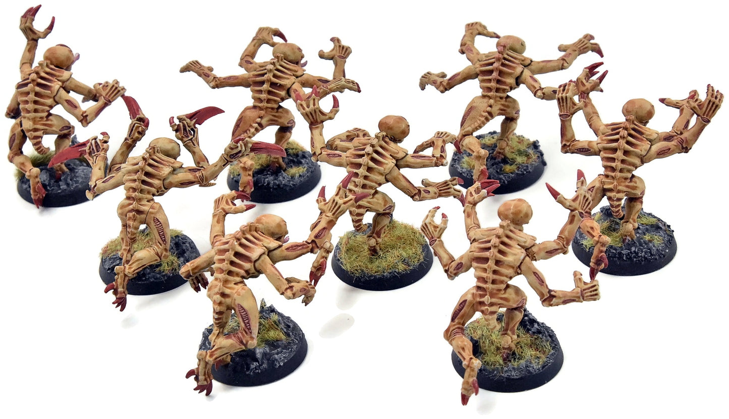 TYRANIDS 8 Genestealers #3 WELL PAINTED Warhammer 40K