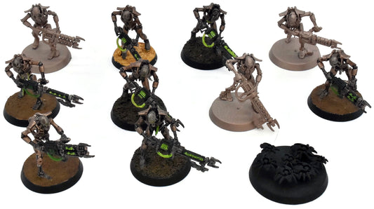 NECRONS 10 Necron Warriors #2 WELL PAINTED Warhammer 40K 4537