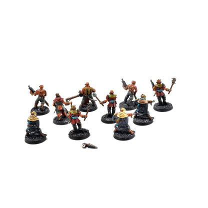 CHAOS SPACE MARINES 10 Cultists #2 WELL PAINTED 40K