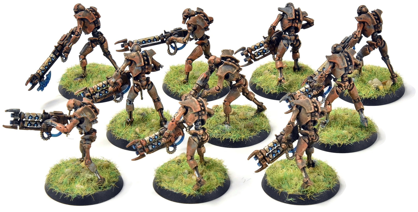 NECRONS 10 Warriors #2 WELL PAINTED Warhammer 40K 5120