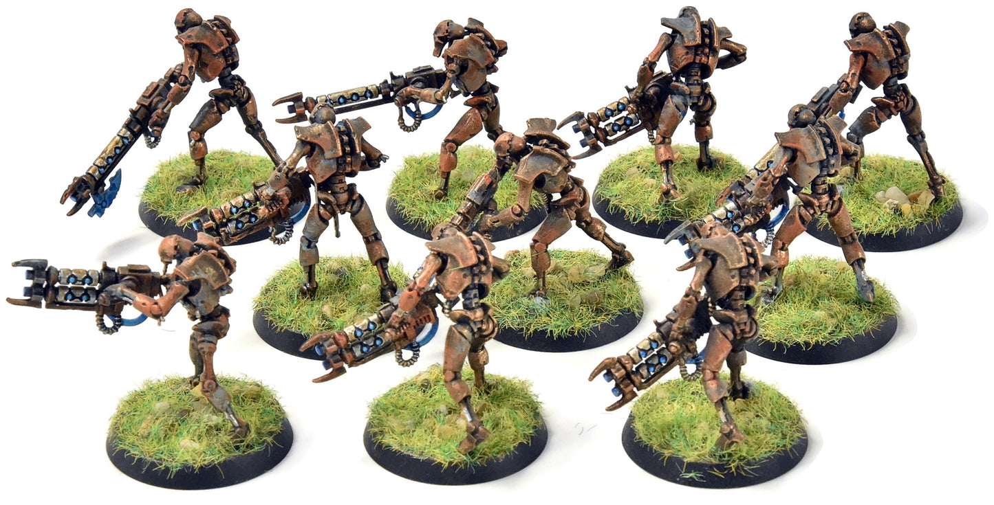 NECRONS 10 Warriors #2 WELL PAINTED Warhammer 40K 5120