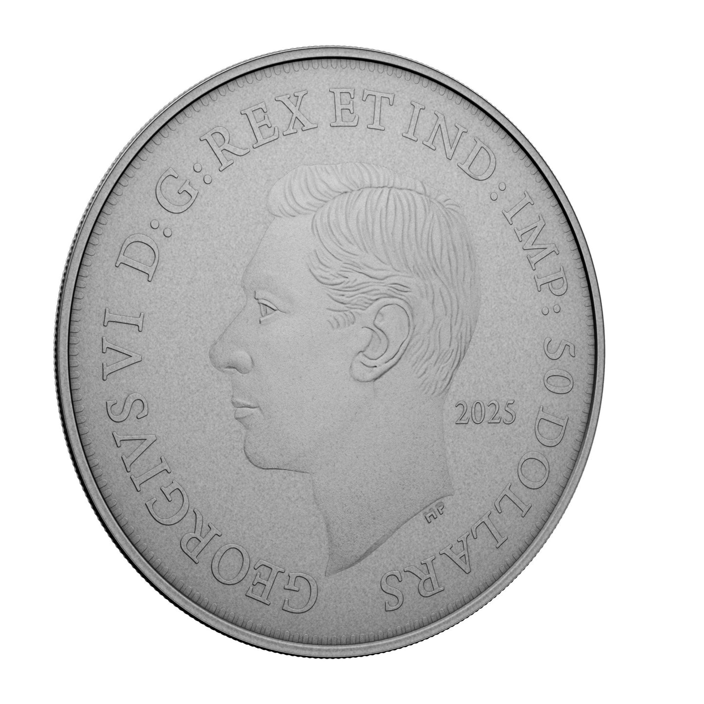 $50 Fine Silver Coin - Emanuel Hahn’S Original Sketch: Royal Visit 2025 (249380)