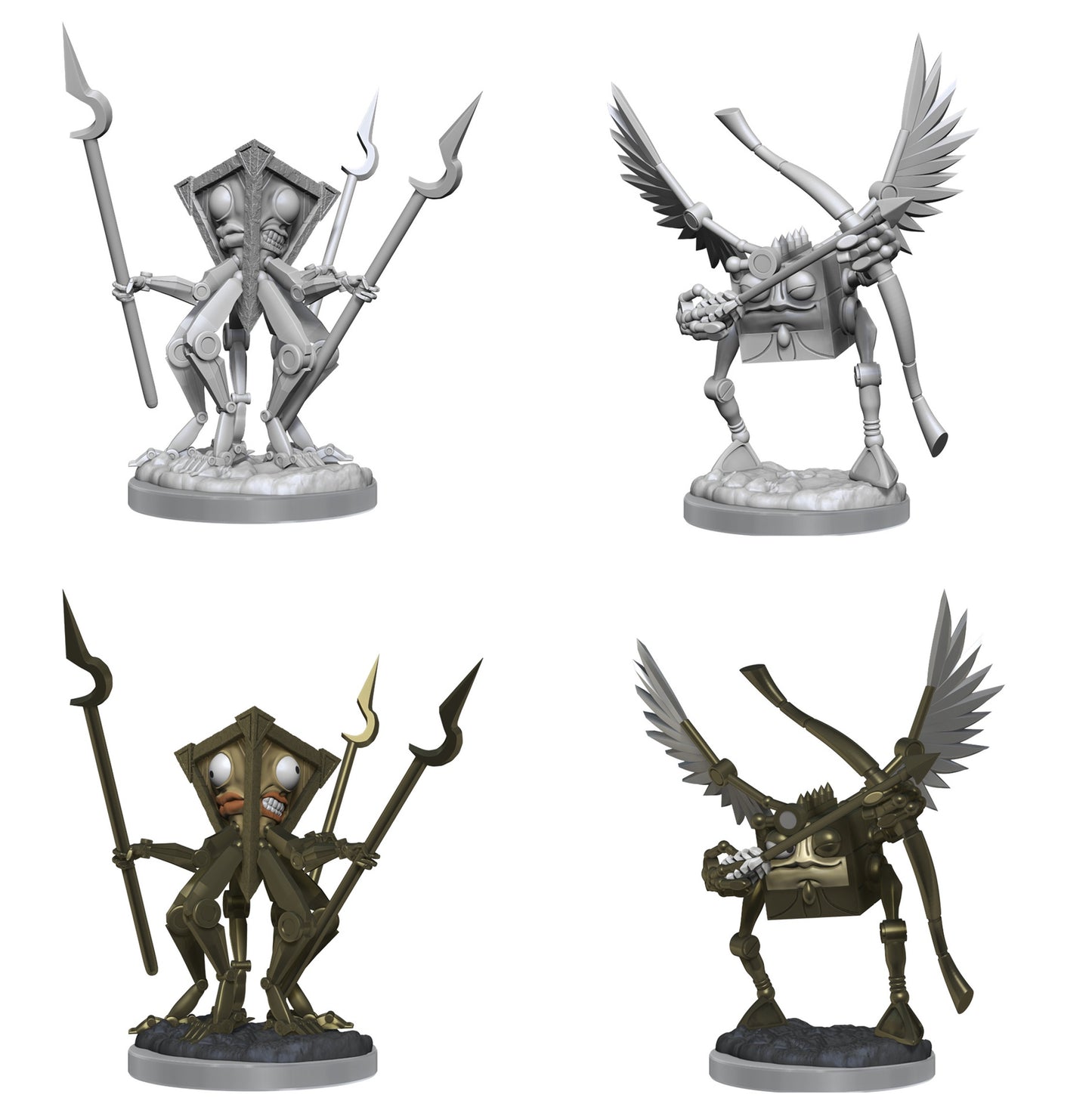 D&d Unpainted Minis Wv18 Modrons