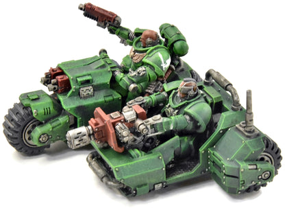 DARK ANGELS Attack Bike #3 WELL PAINTED Warhammer 40K Upgraded outrider