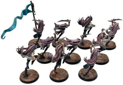 DAUGHTERS OF KHAINE 10 Witch Elves #2 WELL PAINTED Sigmar