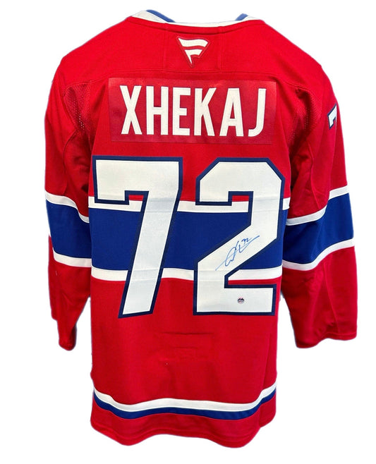 Arber Xhekaj Autographed Fanatics Premium Jersey