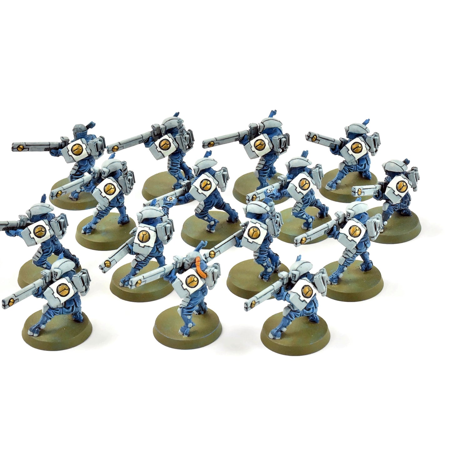 TAU EMPIRE 15 Fire Warriors #1 WELL PAINTED Warhammer 40K