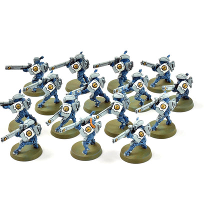TAU EMPIRE 15 Fire Warriors #1 WELL PAINTED Warhammer 40K
