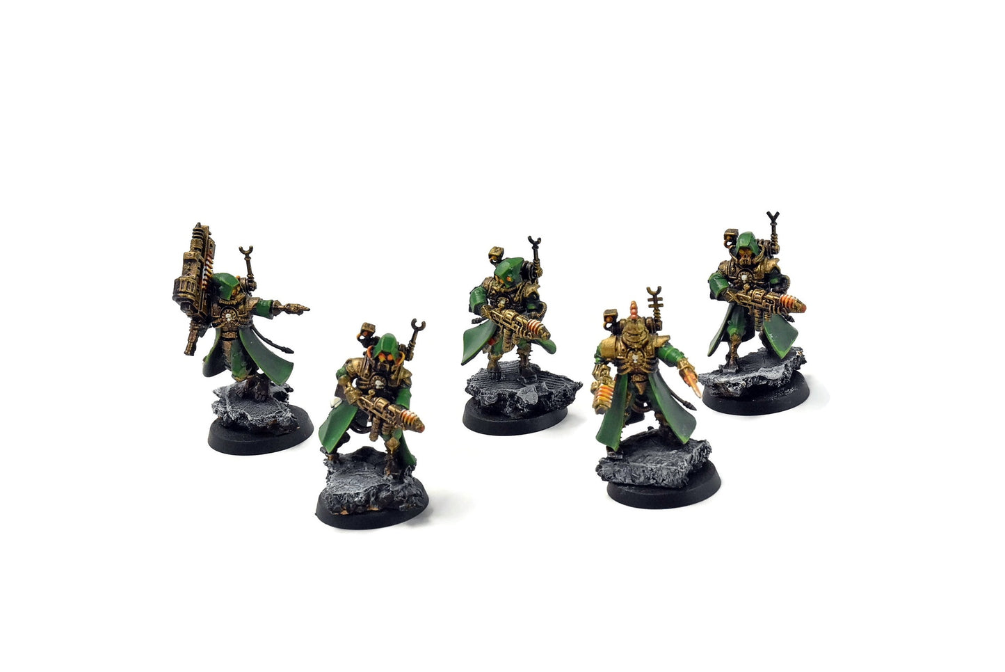 ADEPTUS MECHANICUS 5 Skitarii Vanguard #1 WELL PAINTED Warhammer 40k