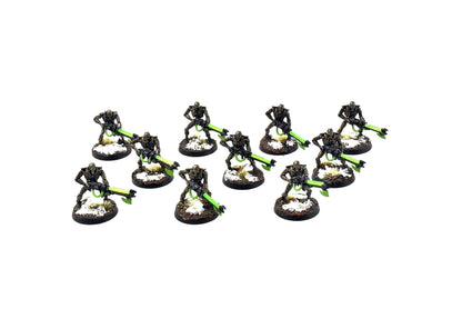 NECRONS 10 NECRON Warriors #6 WELL PAINTED Warhammer 40k