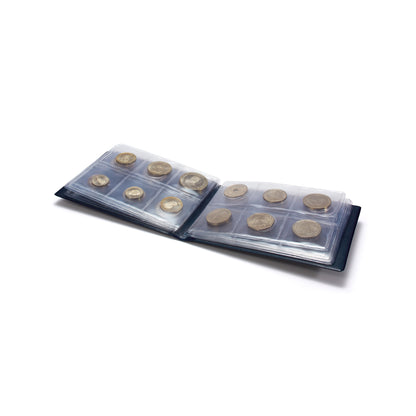 Coin Wallet Route With 8 Coin Sheets Each For 6 Coins Blue