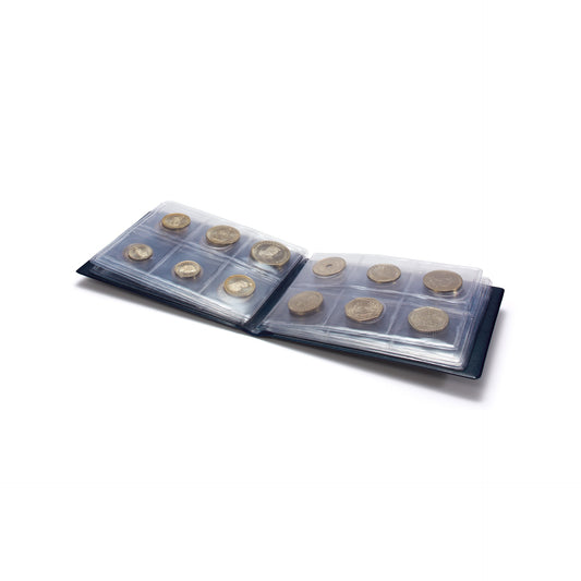 Coin Wallet Route With 8 Coin Sheets Each For 6 Coins Blue