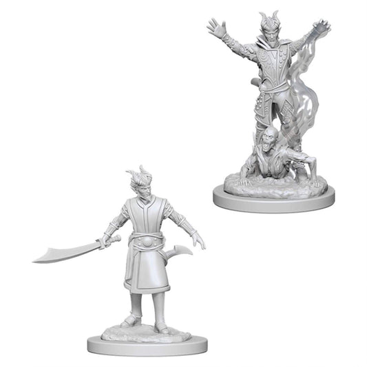 D&D Unpainted Minis Wv6 Male Tiefling Warlock