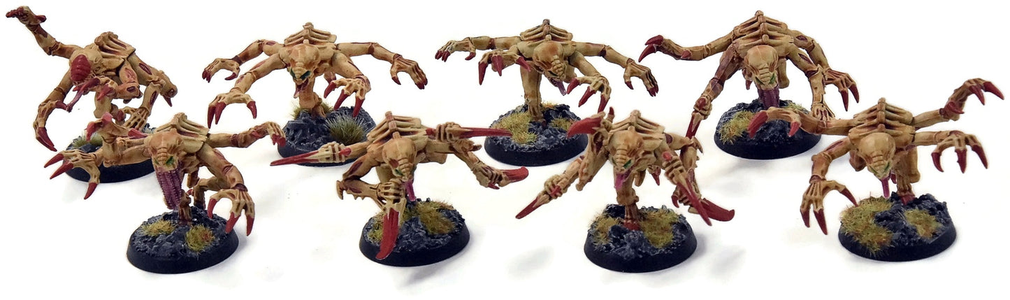 TYRANIDS 8 Genestealers #4 WELL PAINTED Warhammer 40K