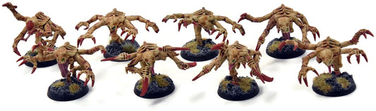 TYRANIDS 8 Genestealers #4 WELL PAINTED Warhammer 40K