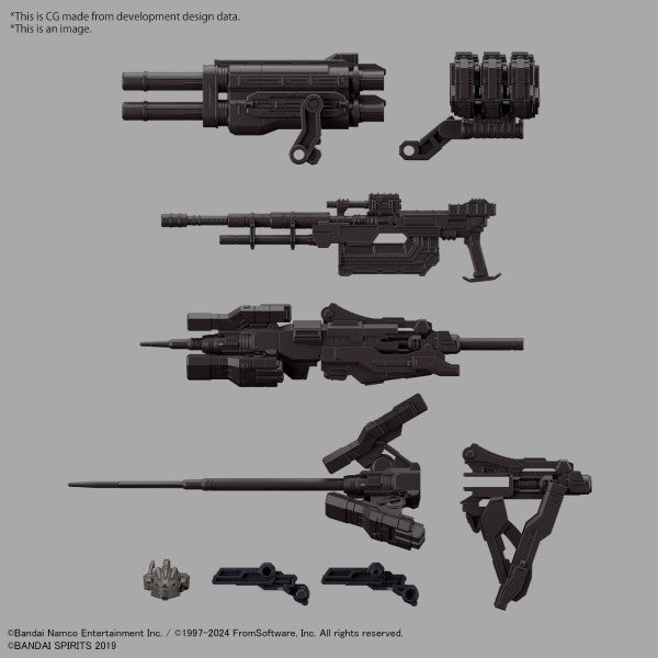 ARMORED CORE VI FIRES OF RUBICON RaD CC-2000 ORBITER NIGHTFALL 30MM Bandai
