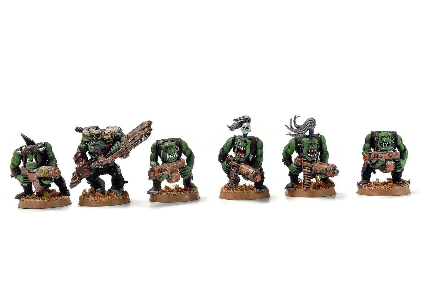 ORKS 12 Shoota Boyz With Nob #15 WELL PAINTED 40K