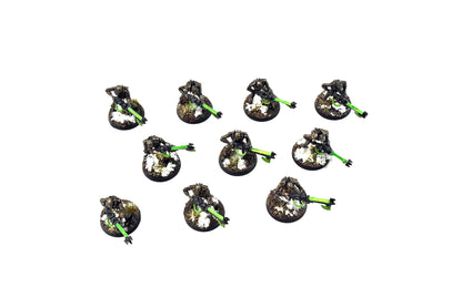 NECRONS 10 NECRON Warriors #5 WELL PAINTED Warhammer 40k