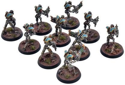 NECRONS 10 Warriors #1 WELL PAINTED Warhammer 40K 6377