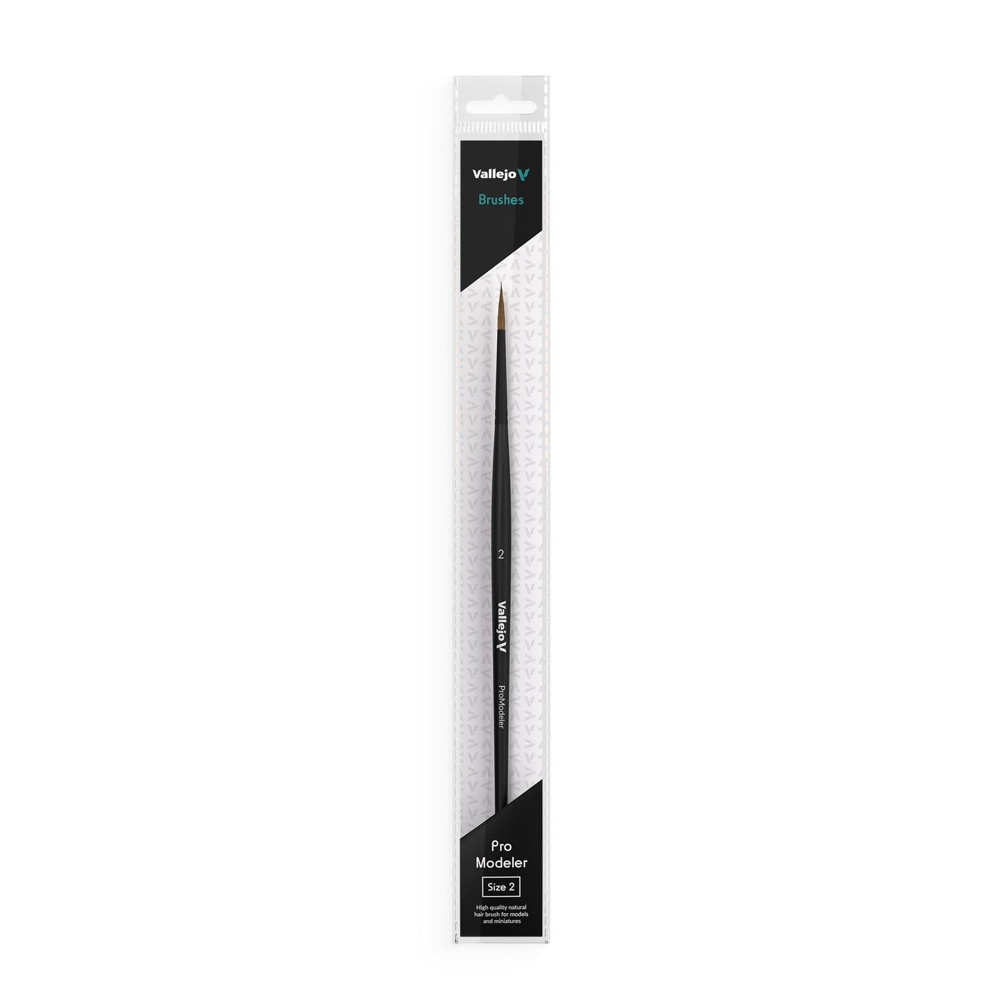 Vallejo - Natural Hair Round Brush No. 2 (VAL-B01002)