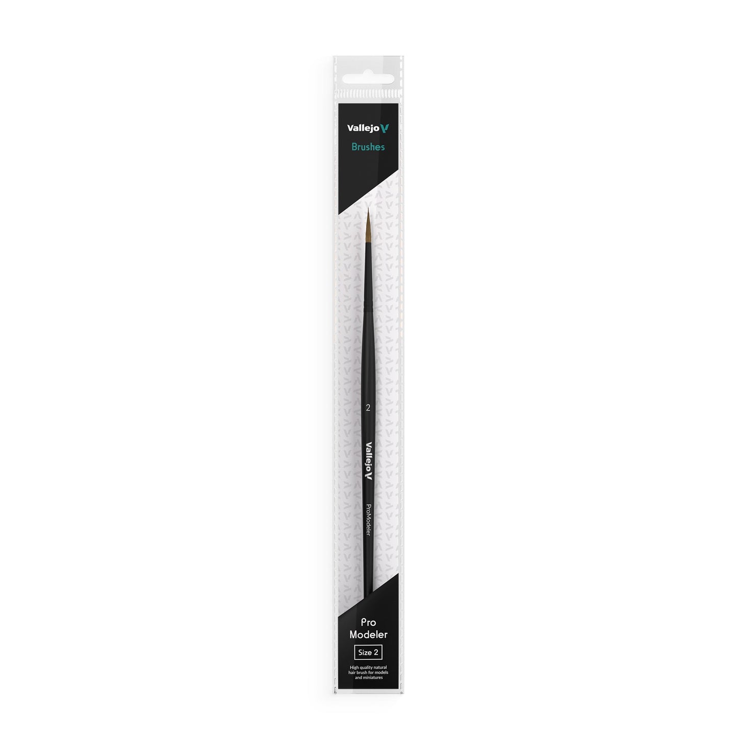 Vallejo - Natural Hair Round Brush No. 2 (VAL-B01002)