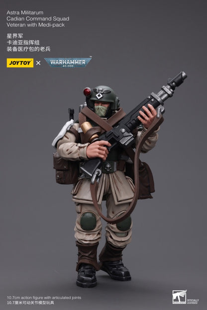 Cadian Command Squad Veteran with Medi-pack Astra Militarum Joy Toy