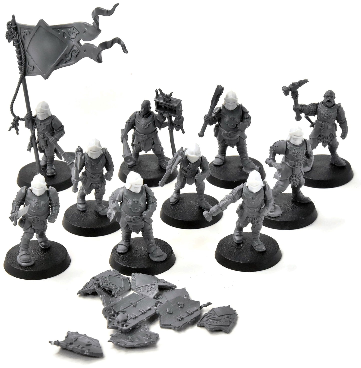 CITIES OF SIGMAR 10 Freeguild Steelhelms #2 Sigmar custom heads