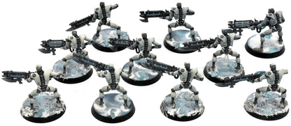 NECRONS 10 Necron Warriors #1 Warhammer 40K Old Sculpt WELL PAINTED