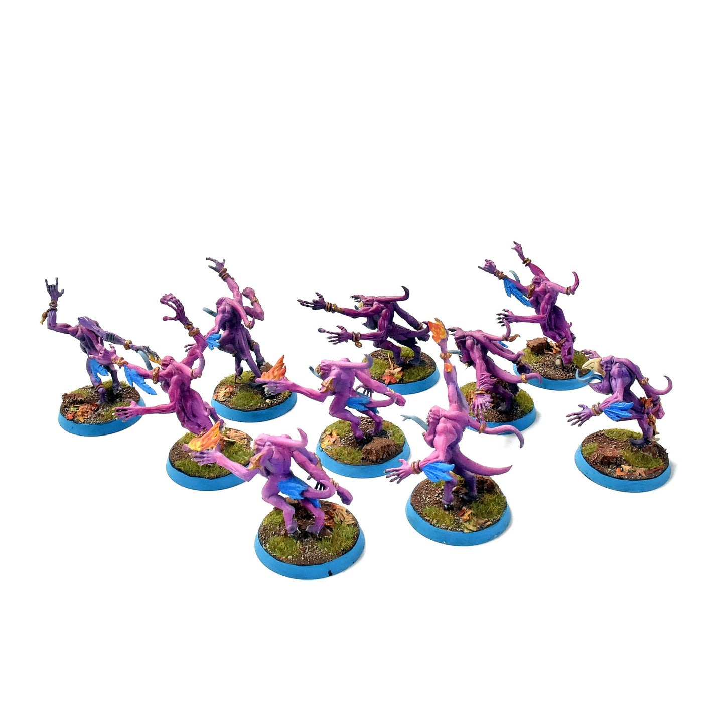 THOUSAND SONS 10 Pink Horrors #3 PRO PAINTED Warhammer 40K