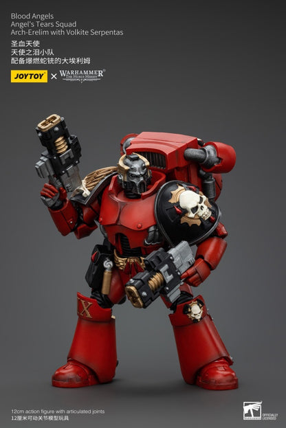 Angel's Tears Squad Arch-Erelim with Volkite Serpentas Blood Angels Joy Toy