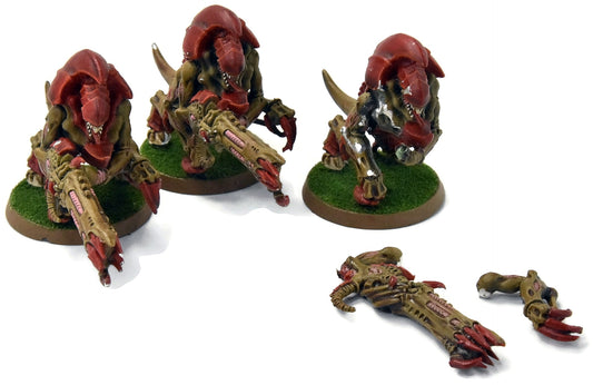 TYRANIDS 3 Hive Guard #1 METAL some chipped part Warhammer 40K