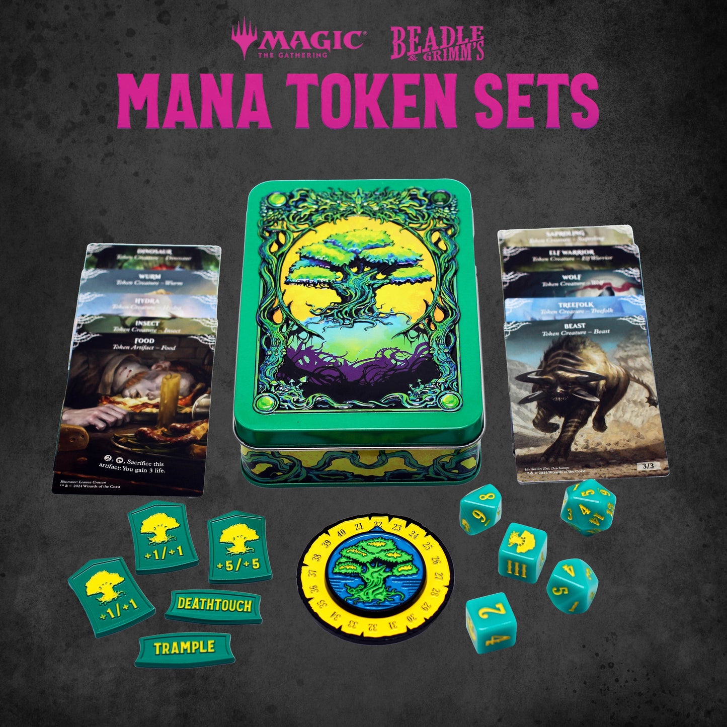 Beadle & Grimms Mtg Mana Token Set Green