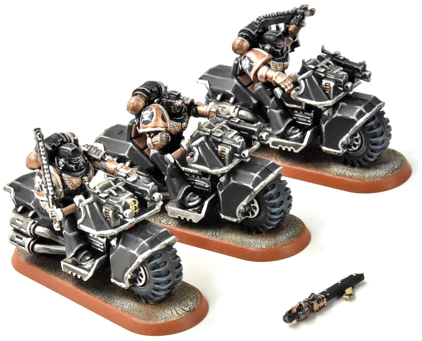 SPACE MARINES 3 Bikers #4 PRO PAINTED Warhammer 40K