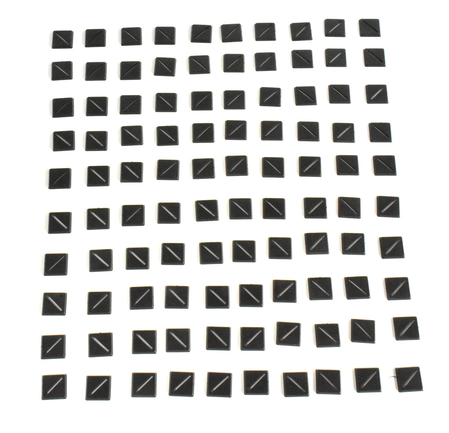 100 * 20mm Square bevel Slot Bases