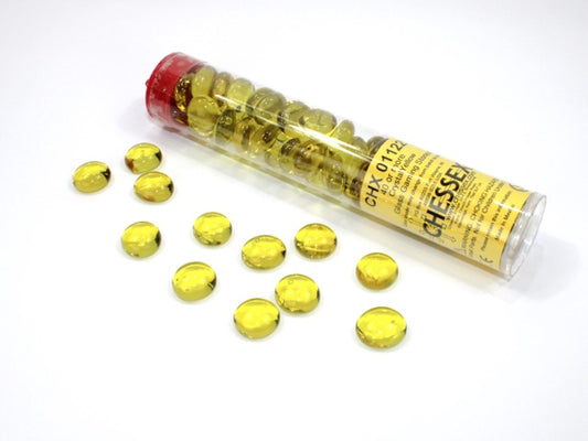 Glass Stones Yellow - Qty 40 / 5.5 inches Tube Chessex (CHX01122)