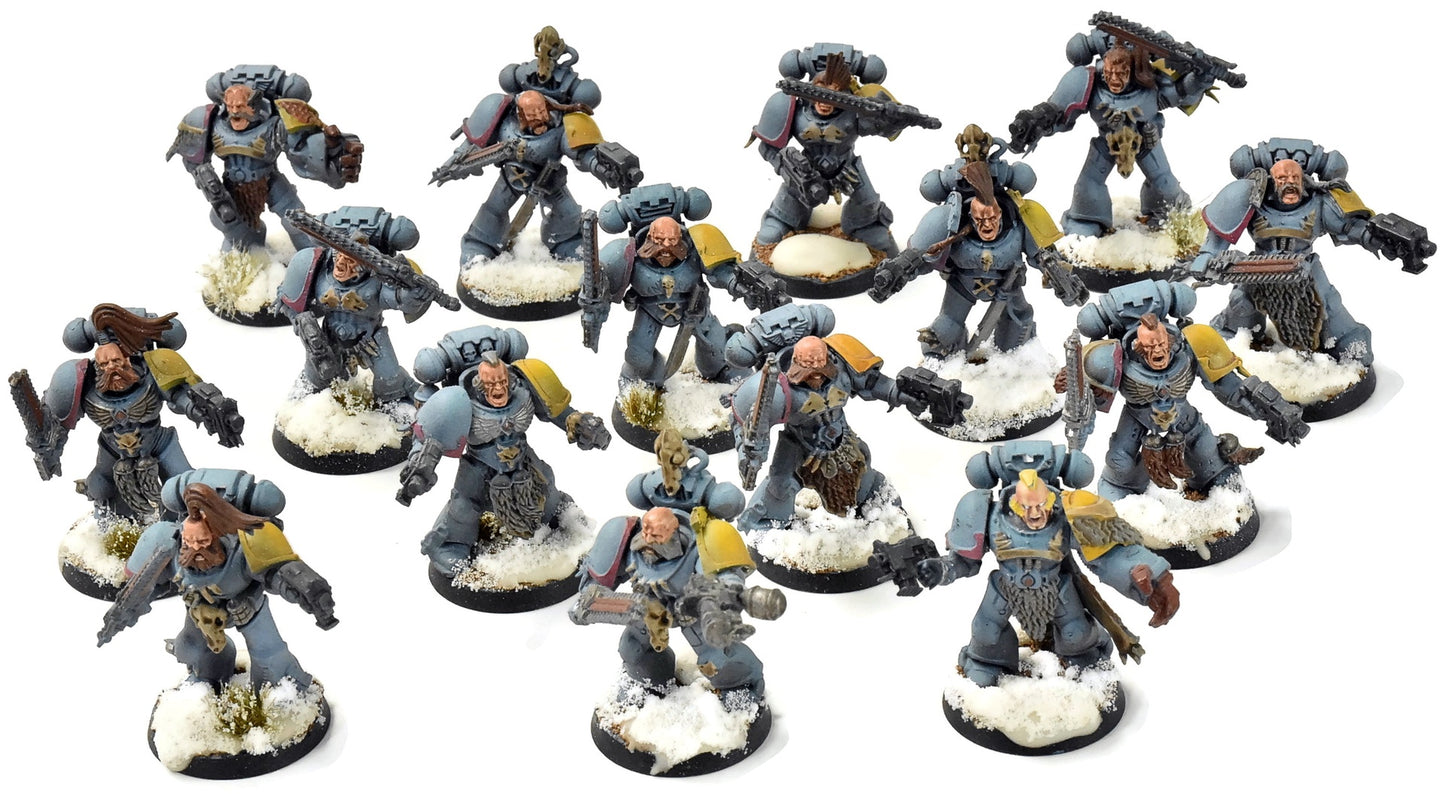 SPACE WOLVES 15 Blood Claws #1 WELL PAINTED Warhammer 40K