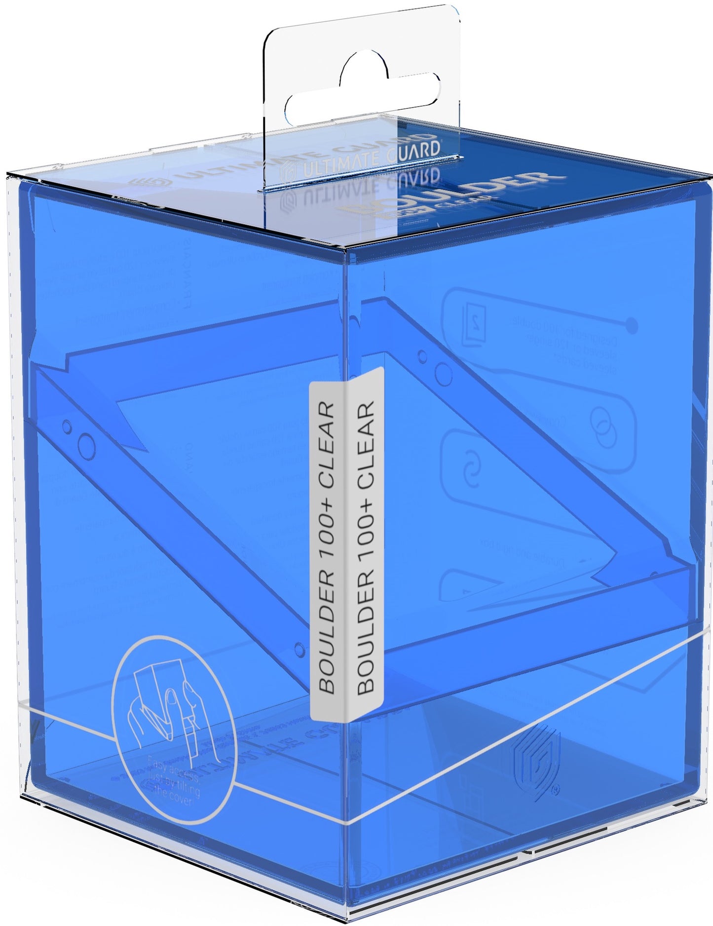 Ultimate Guard Deck Case Boulder 100+ Clear Sapphire