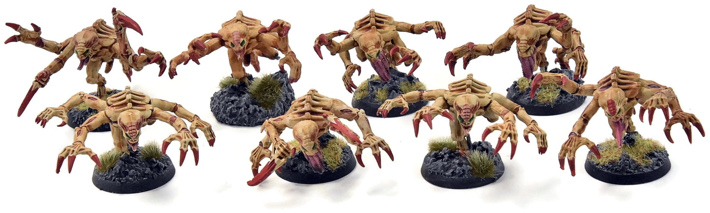 TYRANIDS 8 Genestealers #1 WELL PAINTED Warhammer 40K
