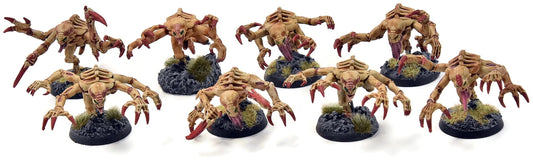 TYRANIDS 8 Genestealers #1 WELL PAINTED Warhammer 40K